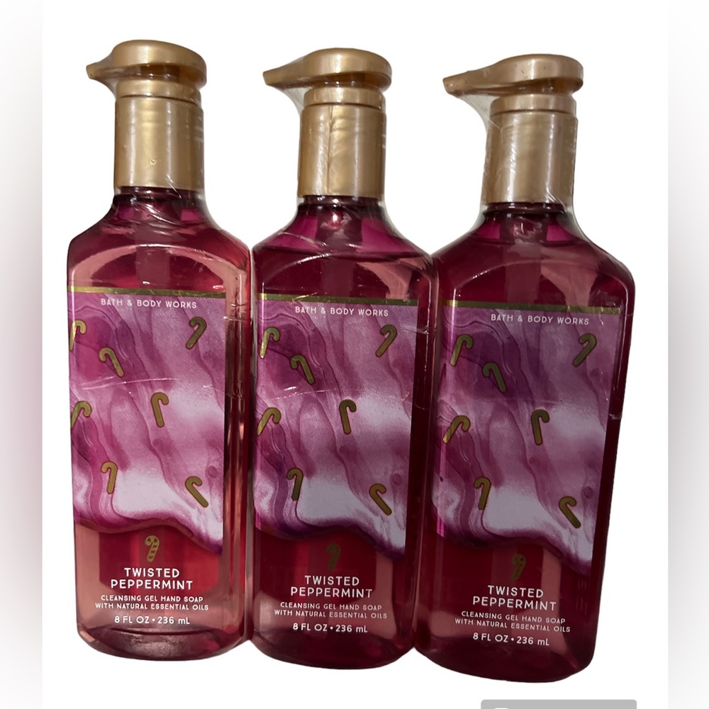 NWT Bath & Body Works Twisted Peppermint Gel Hand Soap New Factory Sealed